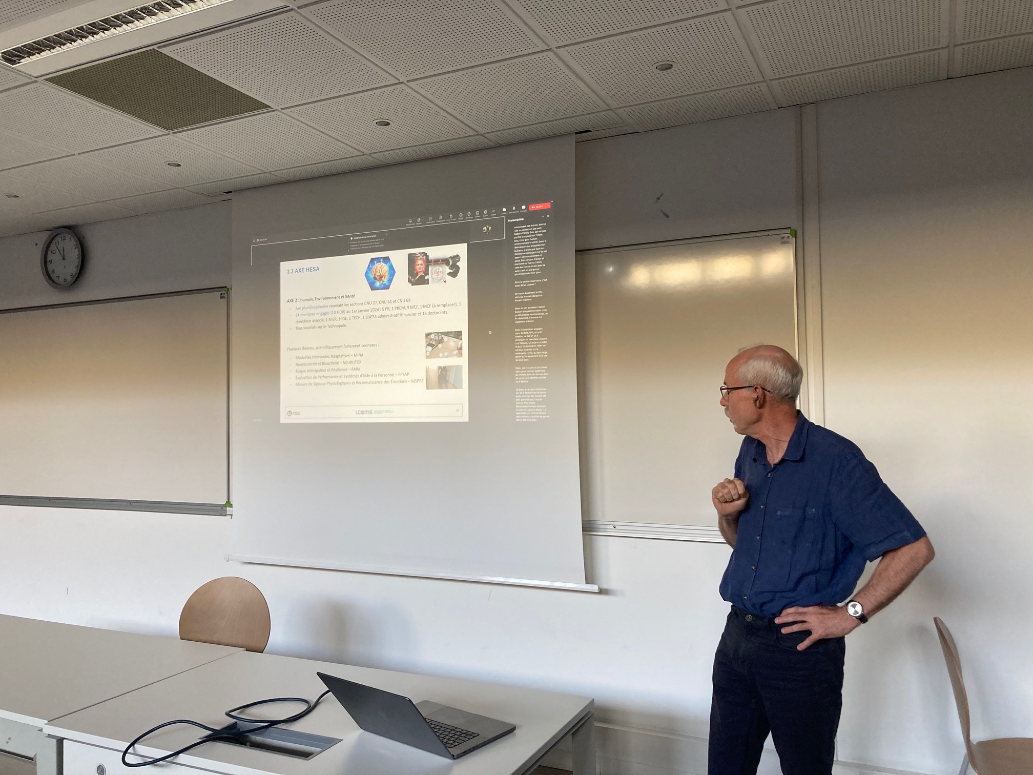 Présentation de l'axe HESA par Guy BOURHIS