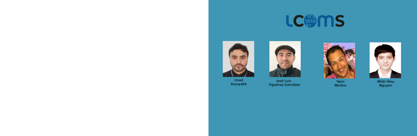 Photo des 4 nouveaux enseignants-chercheurs