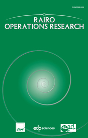 "Revue Rairo Operations Research"