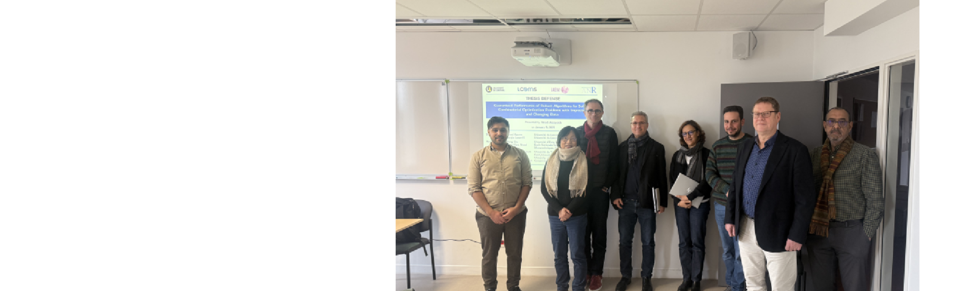 Imad ASSAYAH et les membres de son jury de thèse de doctorat