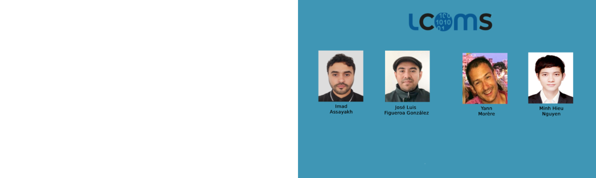 Photo des 4 nouveaux enseignants-chercheurs