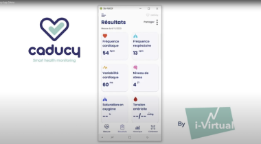 Application Caducy de la startup I-Virtual du LCOMS